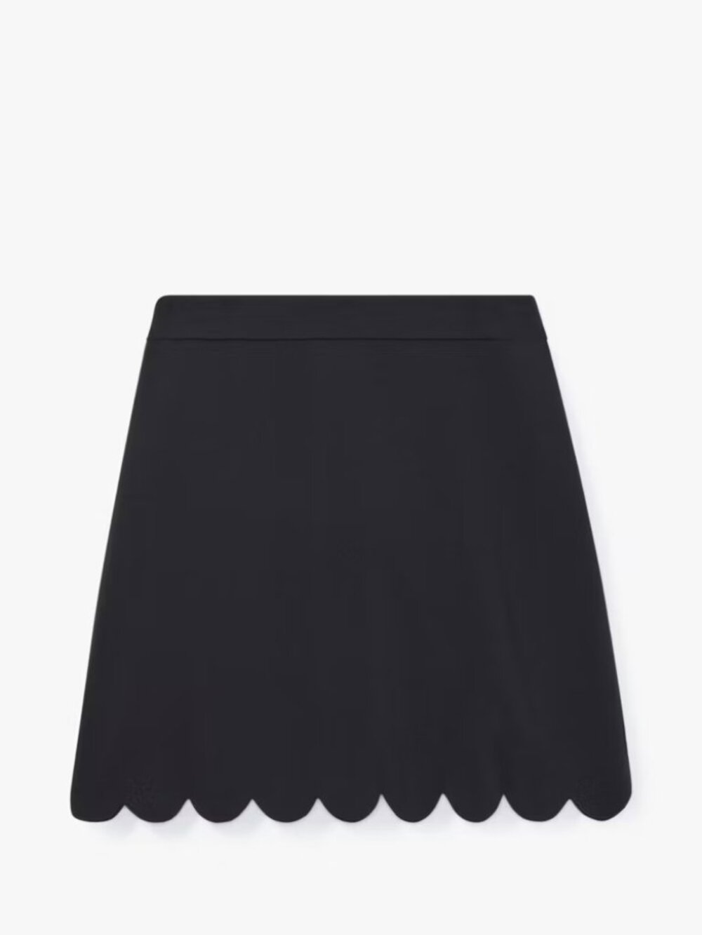 Black Scallop Skirt